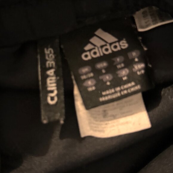 Adidas Clima365 Black Athletic Track Pants with Reflective Stripes - Size M - Picture 4 of 6